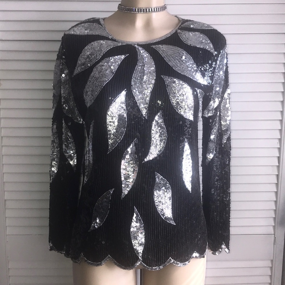 Long Sleeve Sequin top